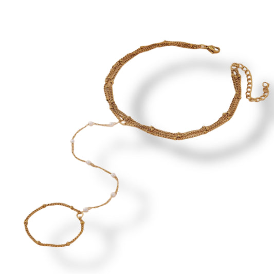 Ring Bracelet perlas