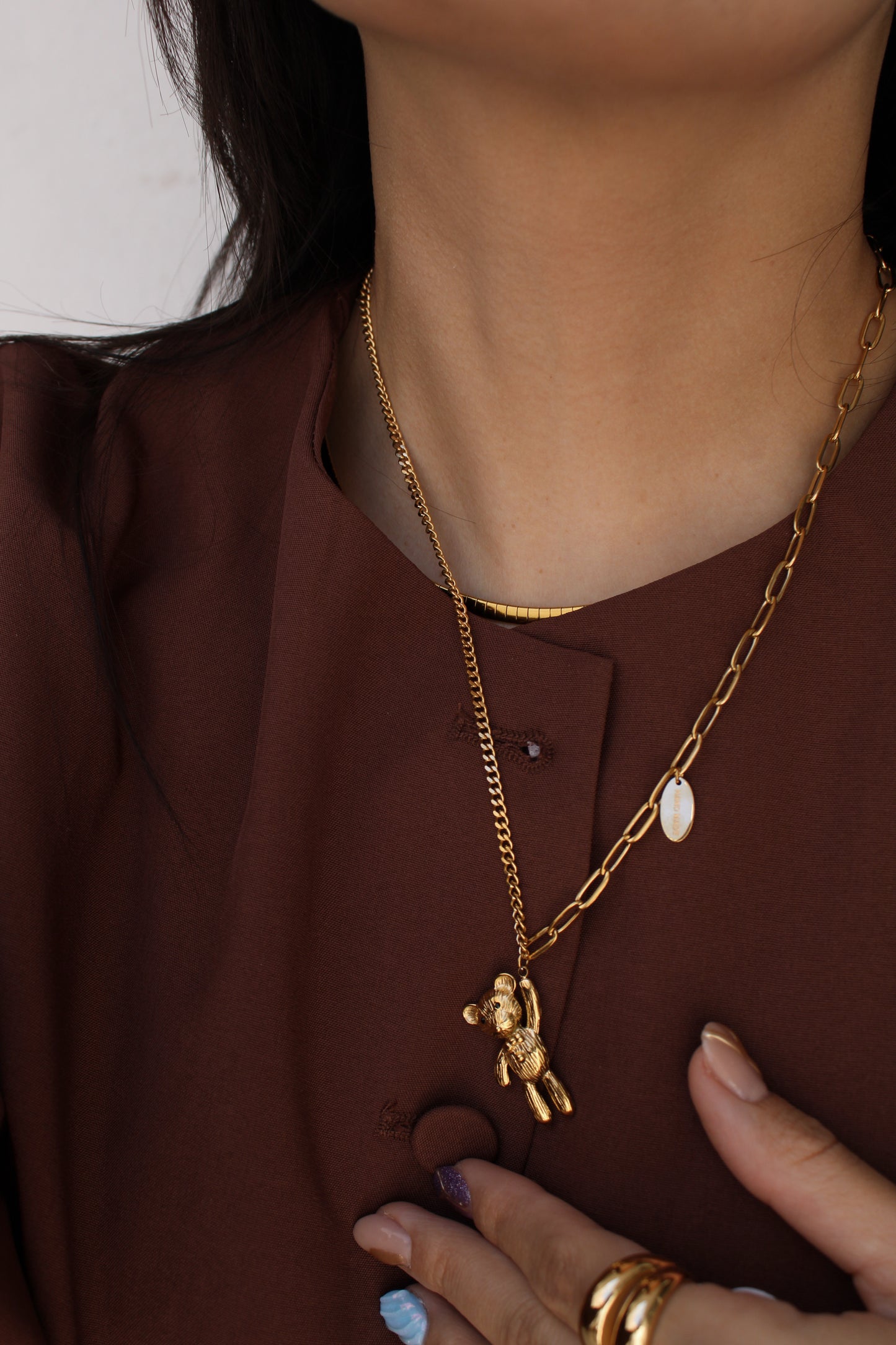 Collar Osito Colgante