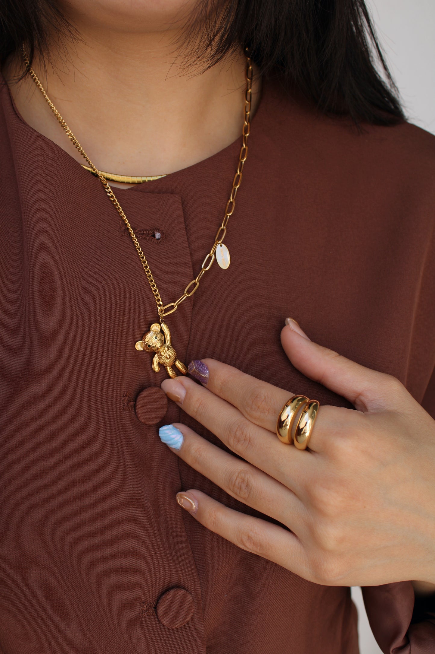 Collar Osito Colgante