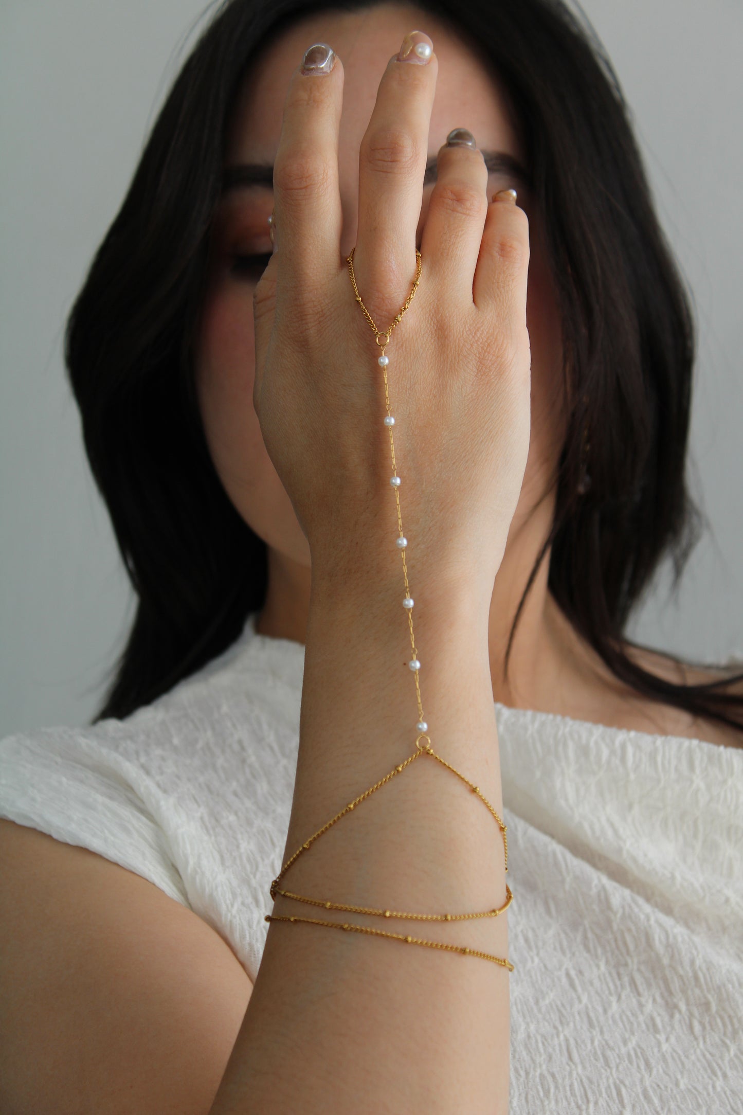 Ring Bracelet perlas