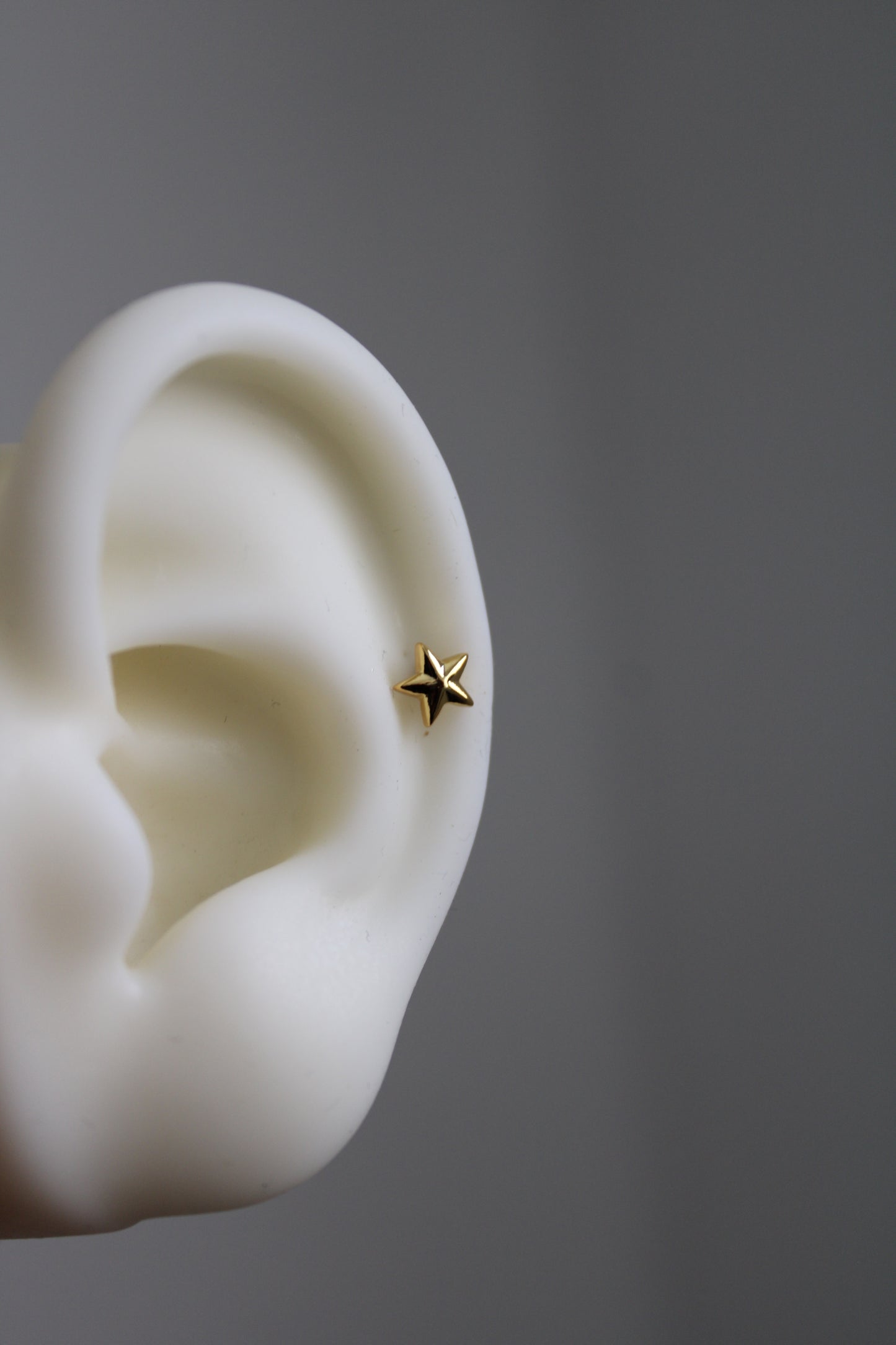 Pieza Piercing Estrella liso #76
