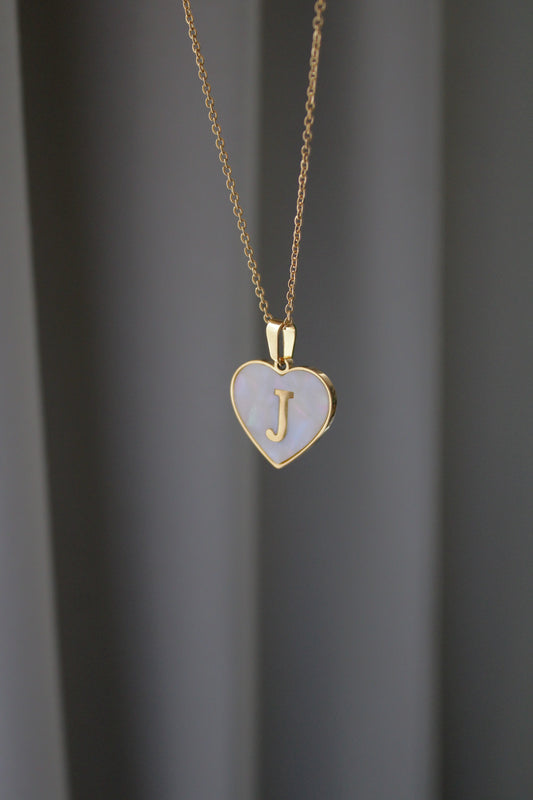 Collar Inicial corazón