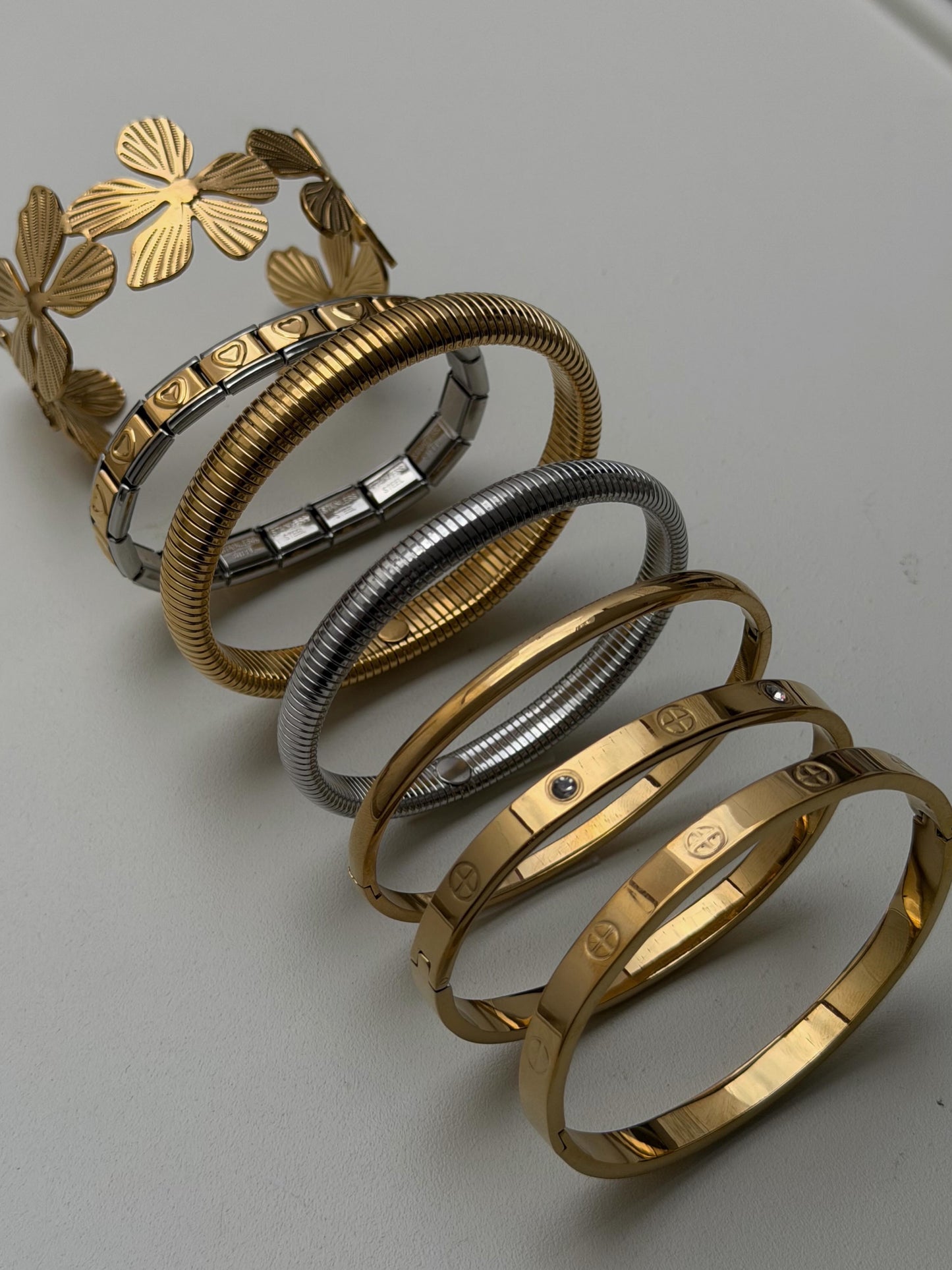 Brazalete italiano corazones