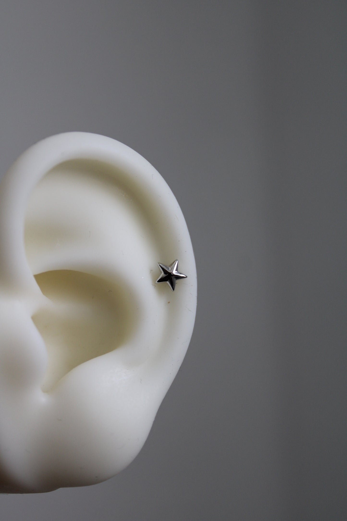 Pieza Piercing Estrella liso #76