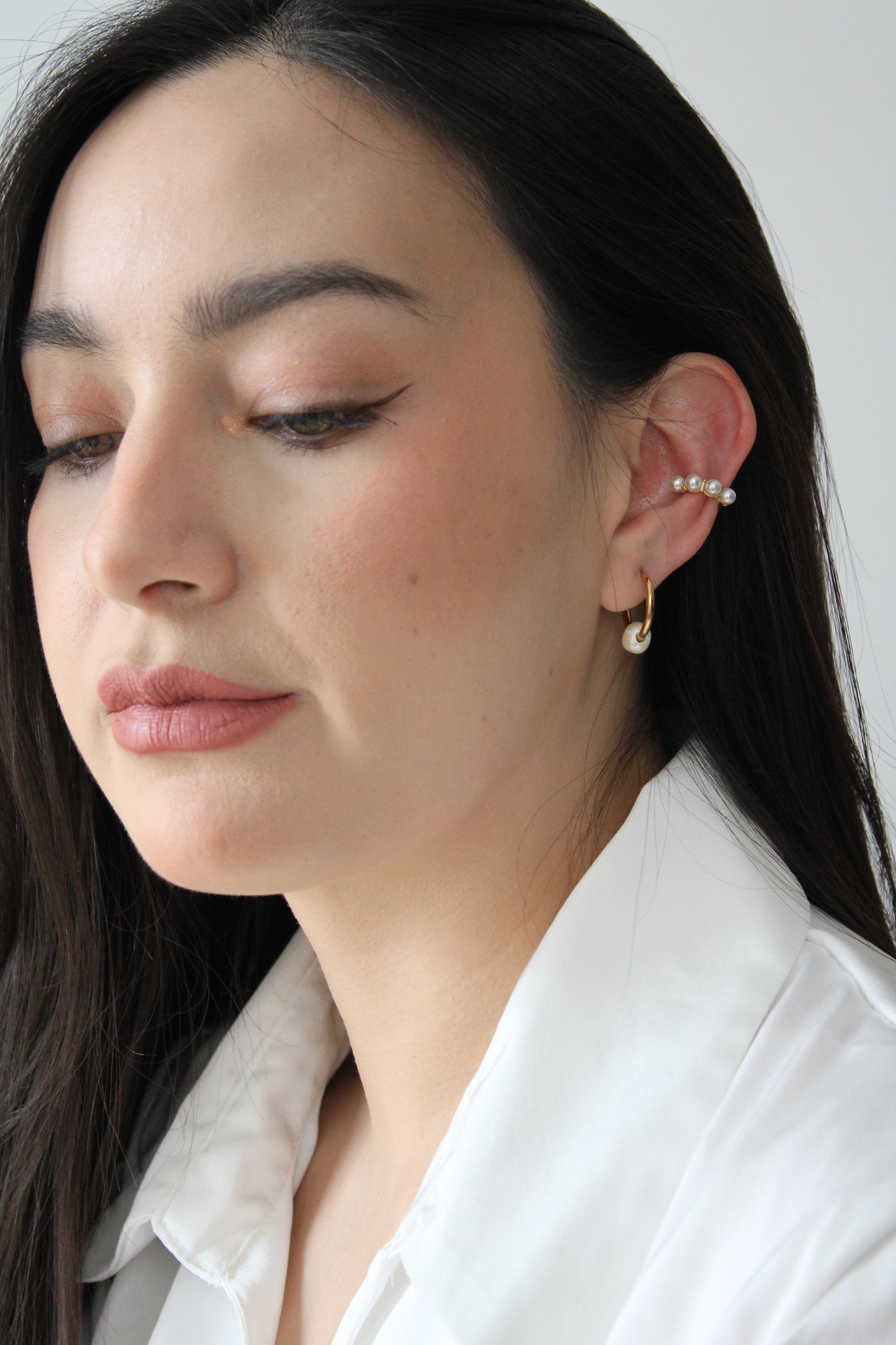 Ear cuffs perlas