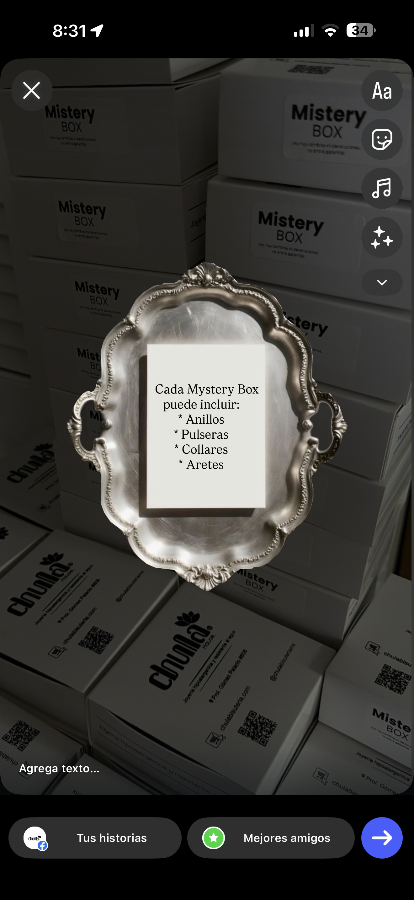 Mystery Box – 4 piezas de acero inoxidable ✨