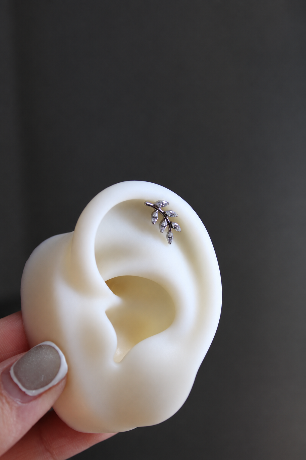 Piercing Titanio ASTM F136 (plata)