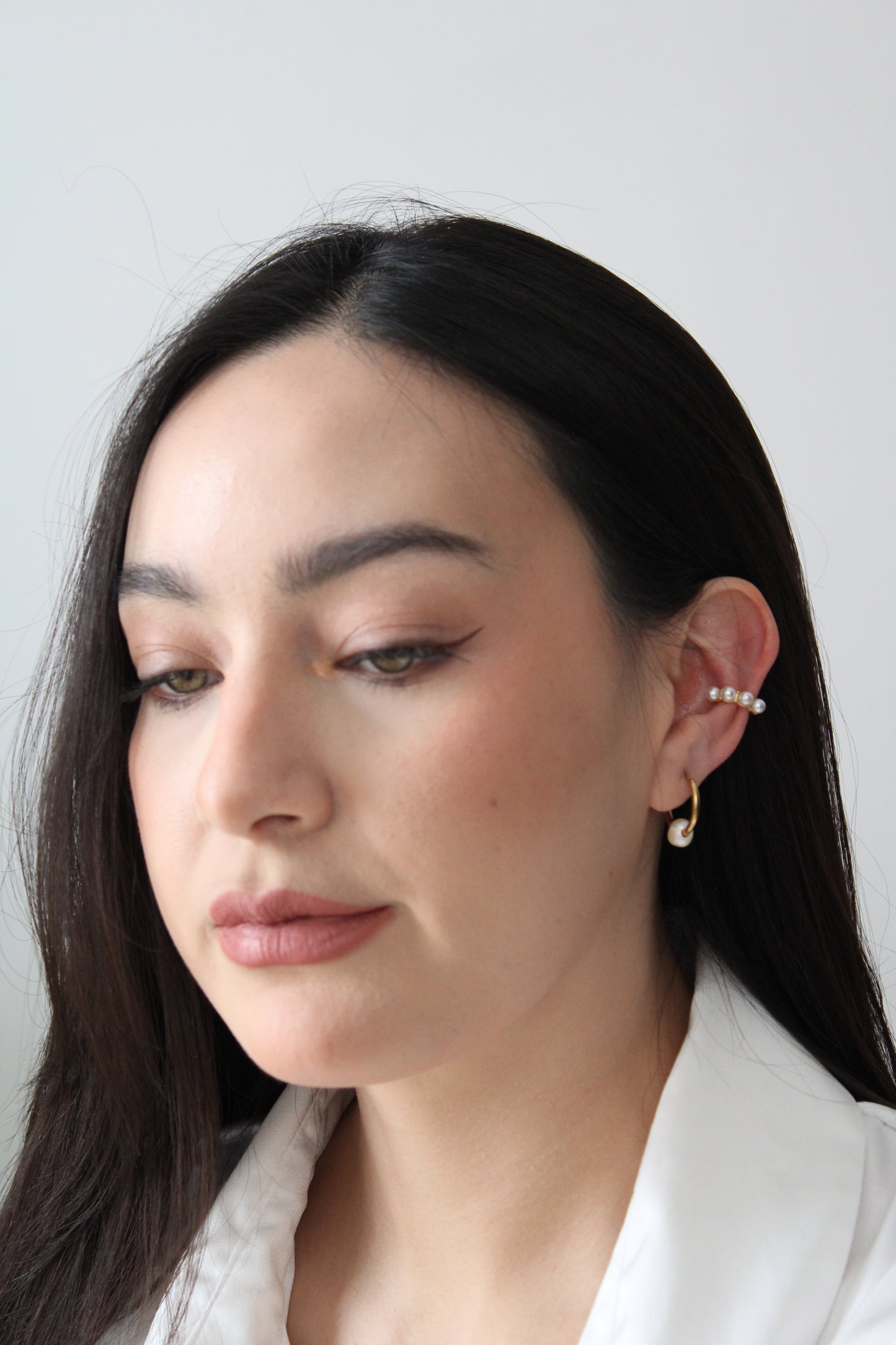 Ear cuffs perlas