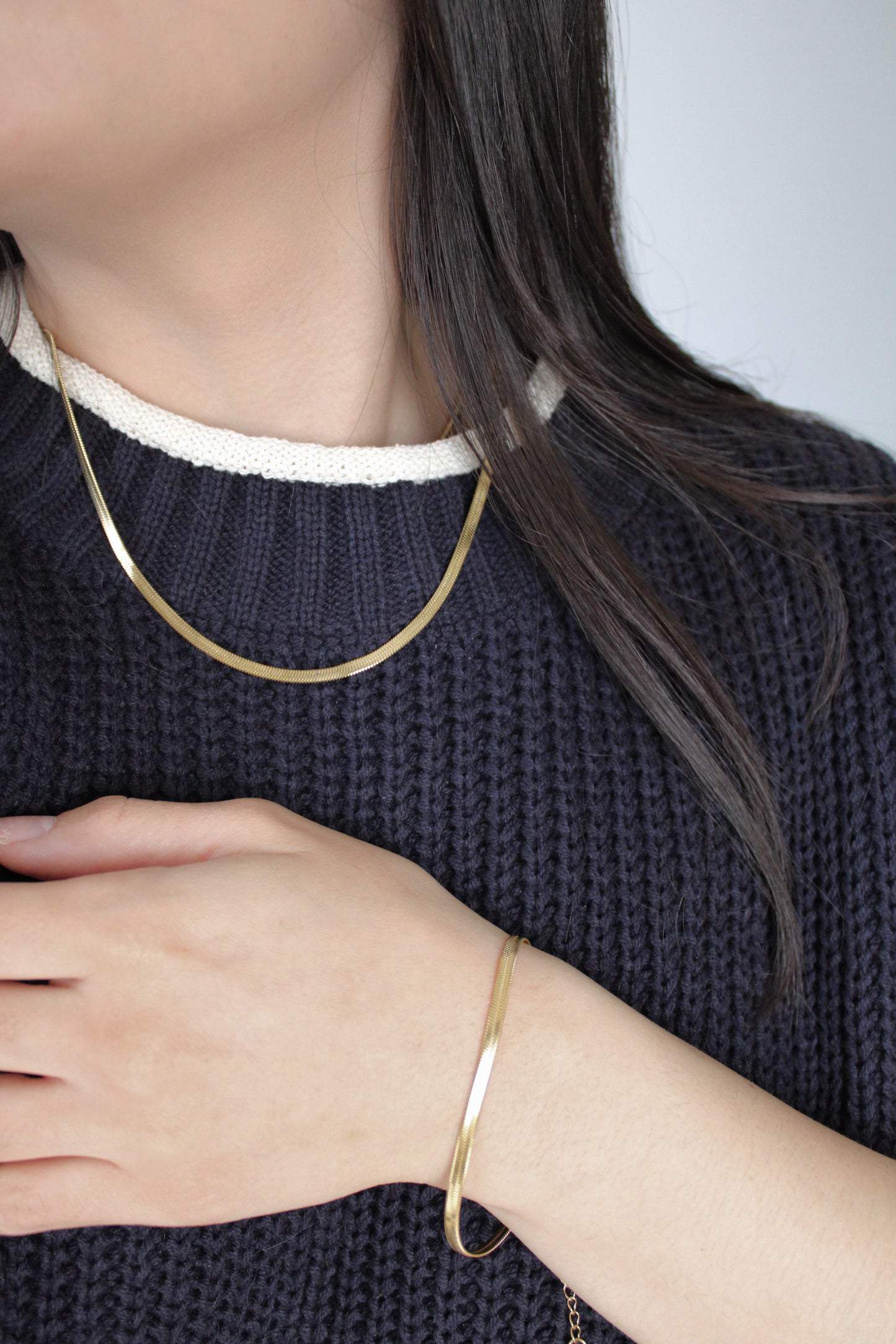 Collar + pulsera planchados