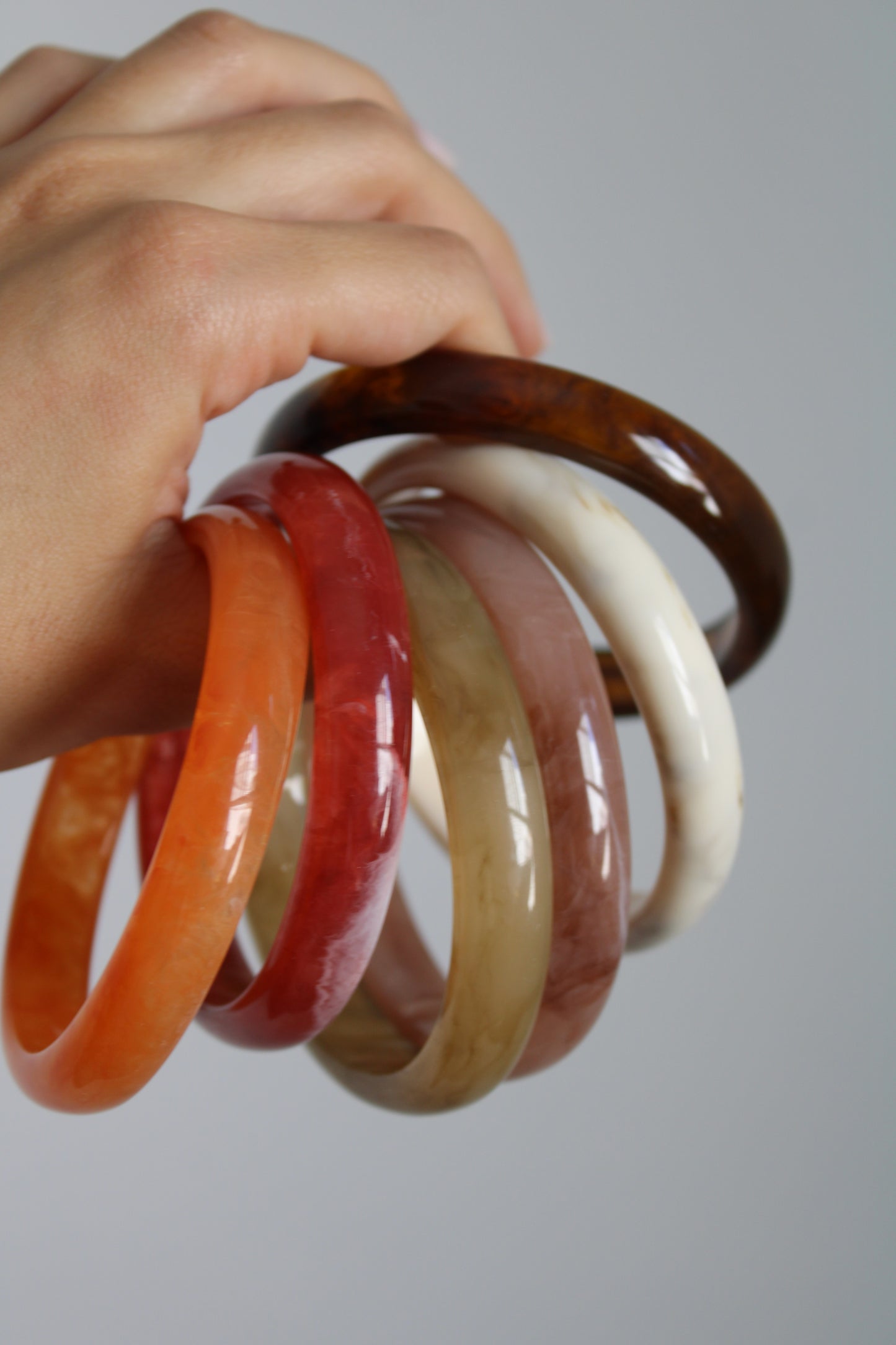 Set pulseras acrílico