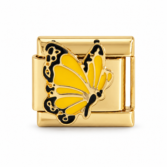 Charm italiano mariposa dorado 97