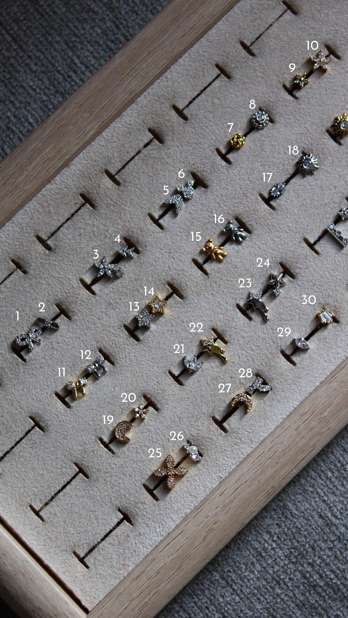 Piercings últimas piezas
