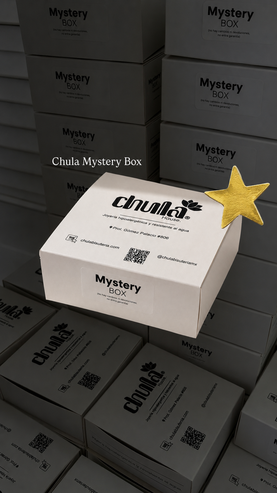 Mystery Box – 4 piezas de acero inoxidable ✨