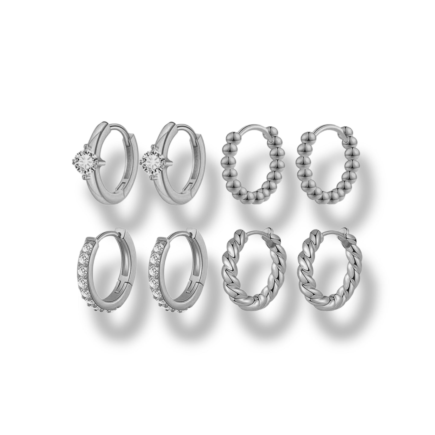 Everyday Set arracadas (4 pares)