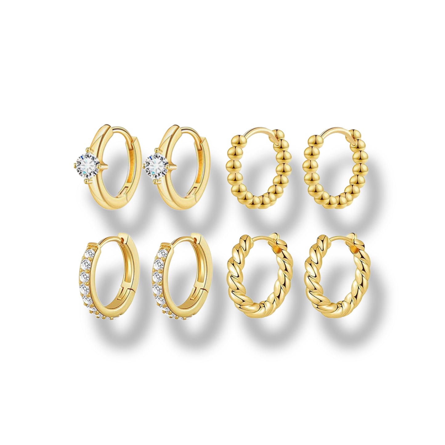 Everyday Set arracadas (4 pares)