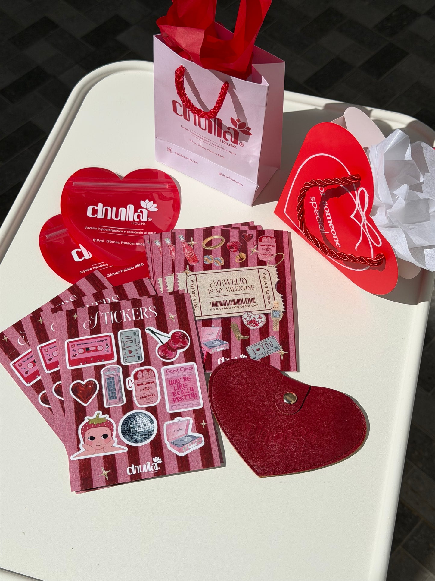 Estuche vinil corazón