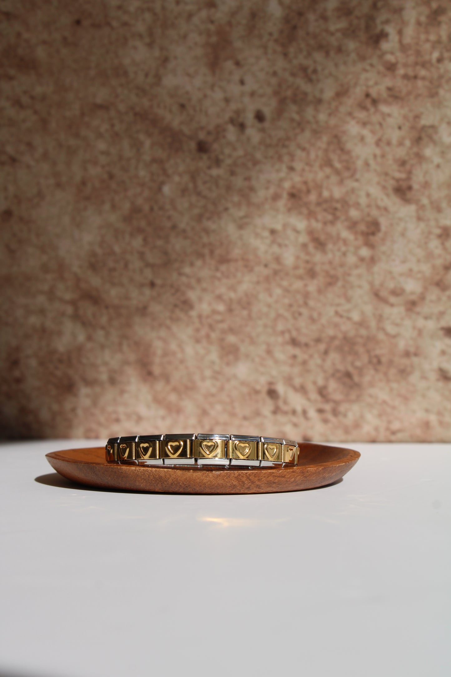 Brazalete italiano corazones