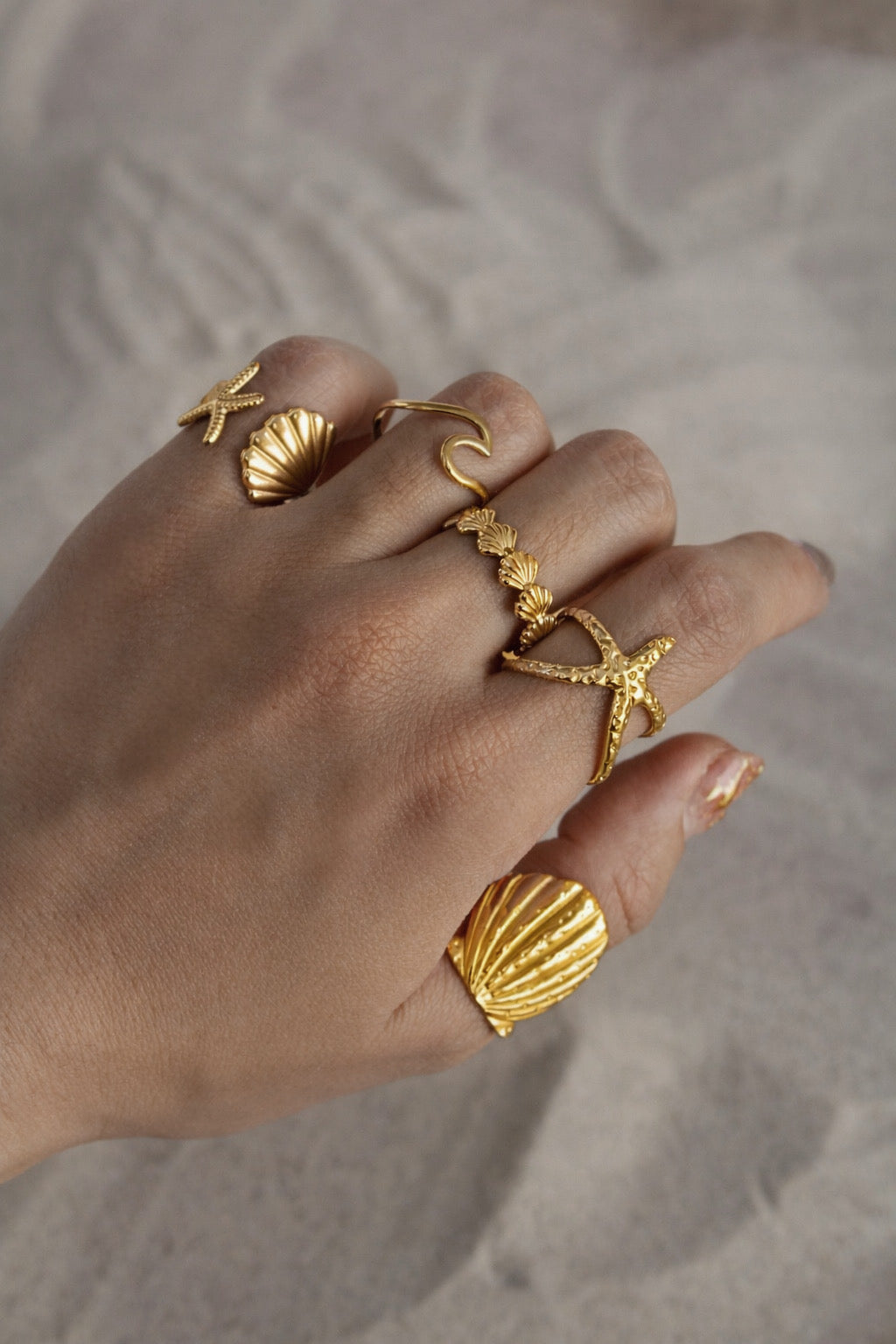 Set anillos playa (5 anillos)