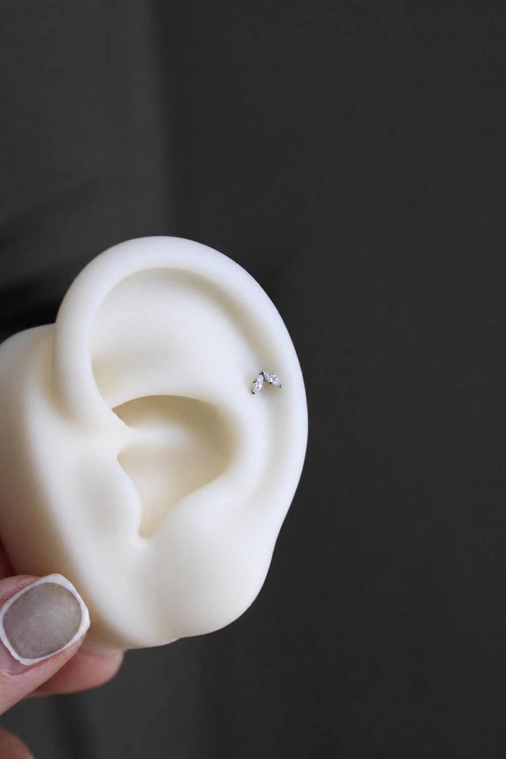 Piercing Titanio ASTM F136 (plata)