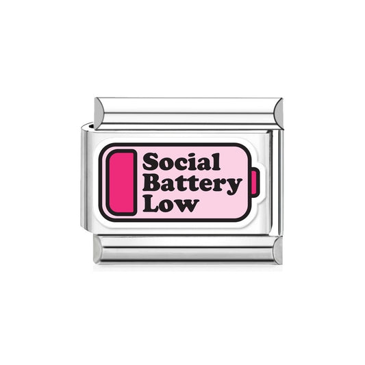 Charm italiano Social Battery Low