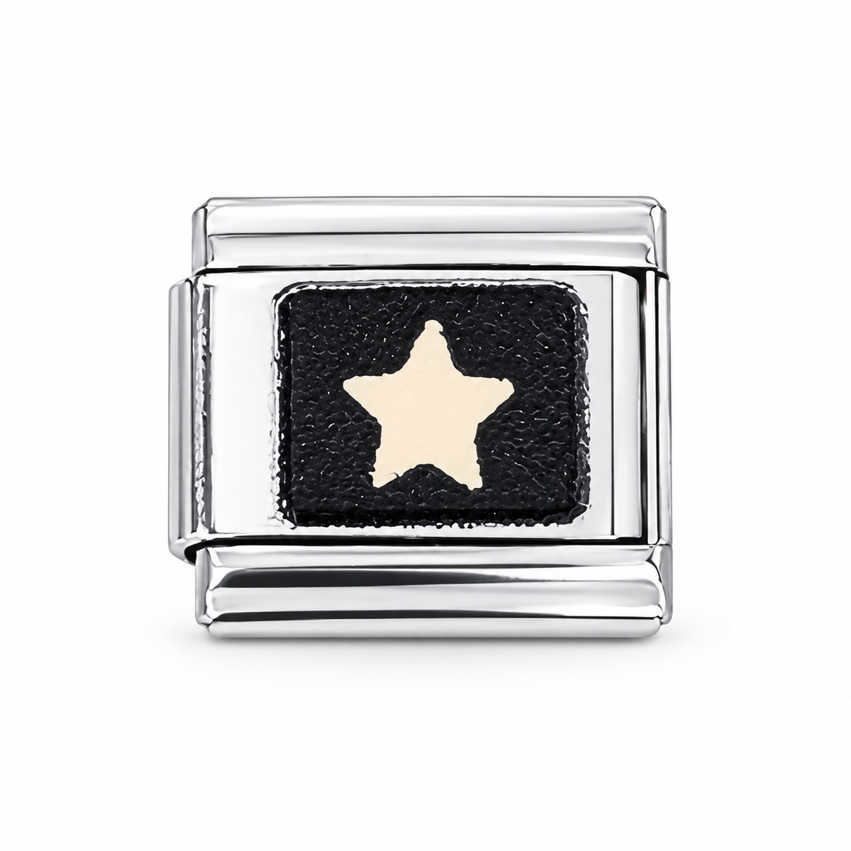 Charm italiano estrella fondo negro 195