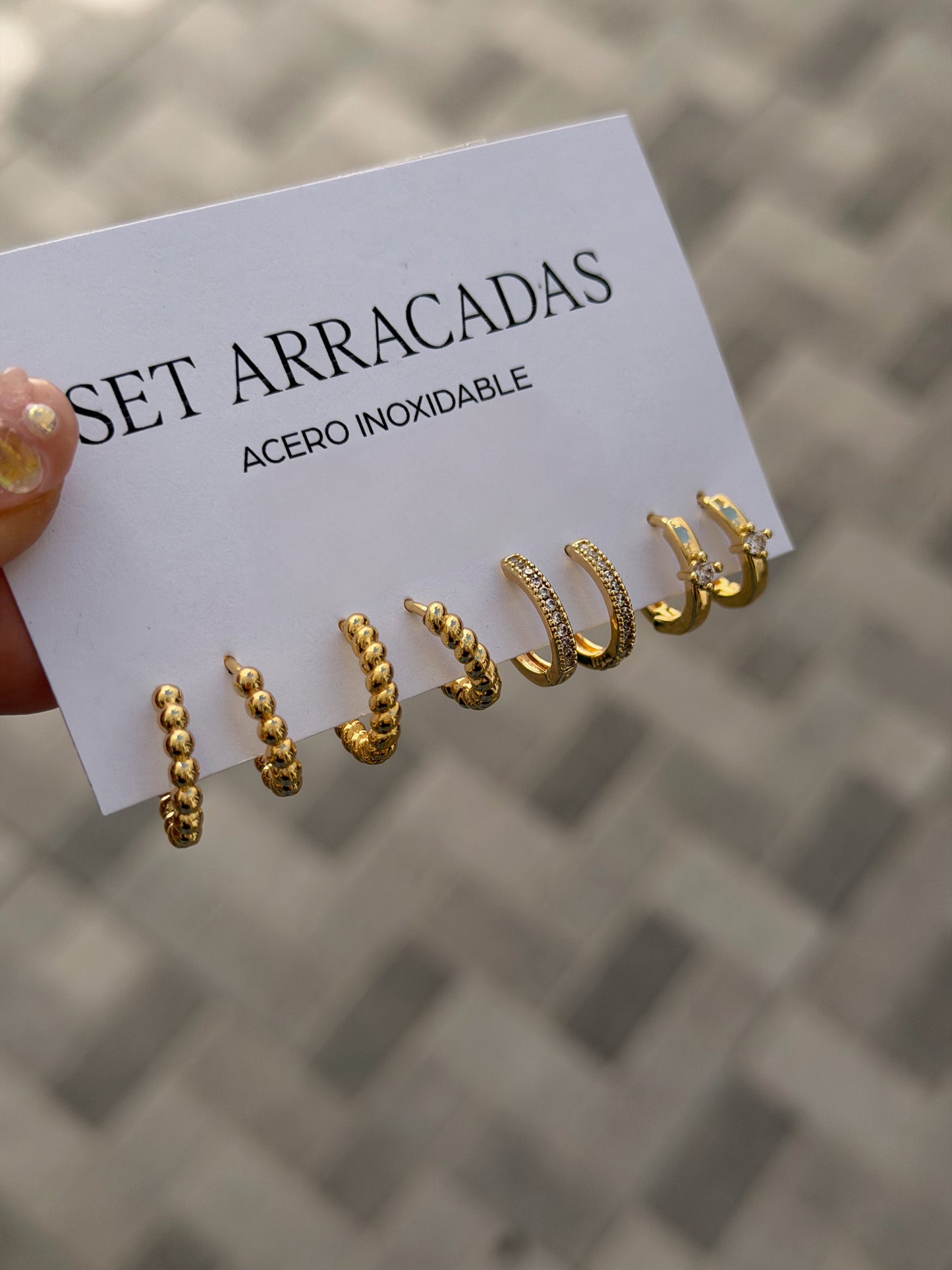 Everyday Set arracadas (4 pares)